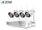 Rumah 960P 4 Kit Kamera CCTV Nirkabel Dengan Perekam, Sistem Keamanan Kamera Hd Nvr pemasok
