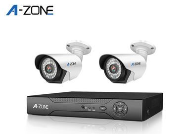 Cina Waterproof 2 Channel Poe CCTV Camera Kit IP66, Poe Nvr Surveillance System pabrik