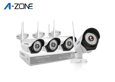 Sistem Keamanan Nirkabel 720P 4 Kamera Domestik Dengan nvr 1 Megapixel